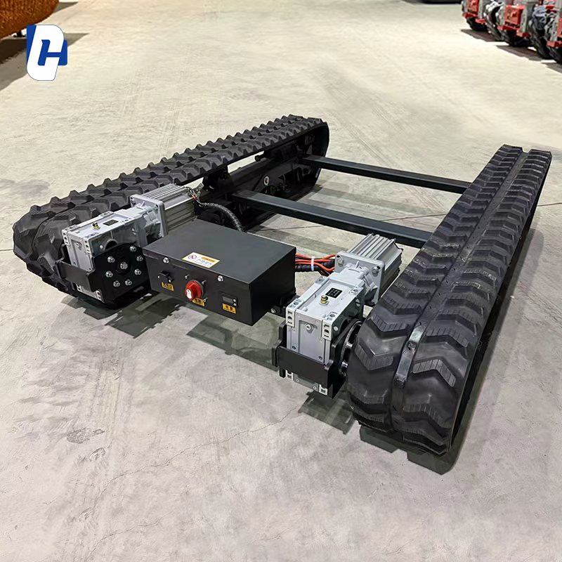 Robot Chassis - Kendaraan Beroda Rantai yang Dikendalikan dengan