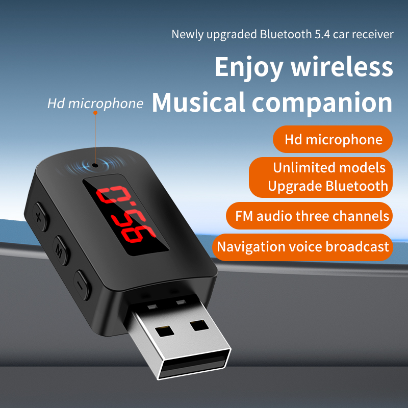 Robot Bluetooth Car - Penerima USB Mini Bluetooth 5.4, peralatan
