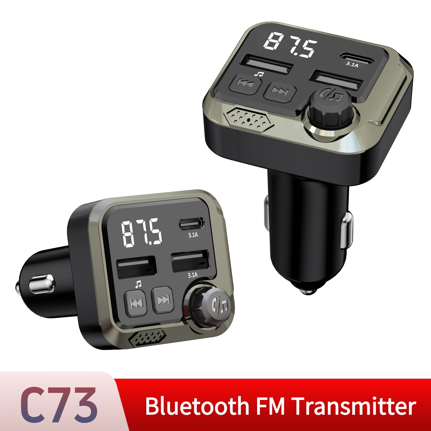 Robot Bluetooth Car - Transmitter FM Mobil Bluetooth Handsfree Car