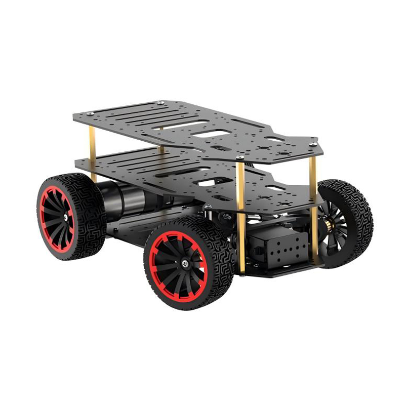 Tracked Robot Chassis - 5KG beban 4WD Robot mobil Ackerman