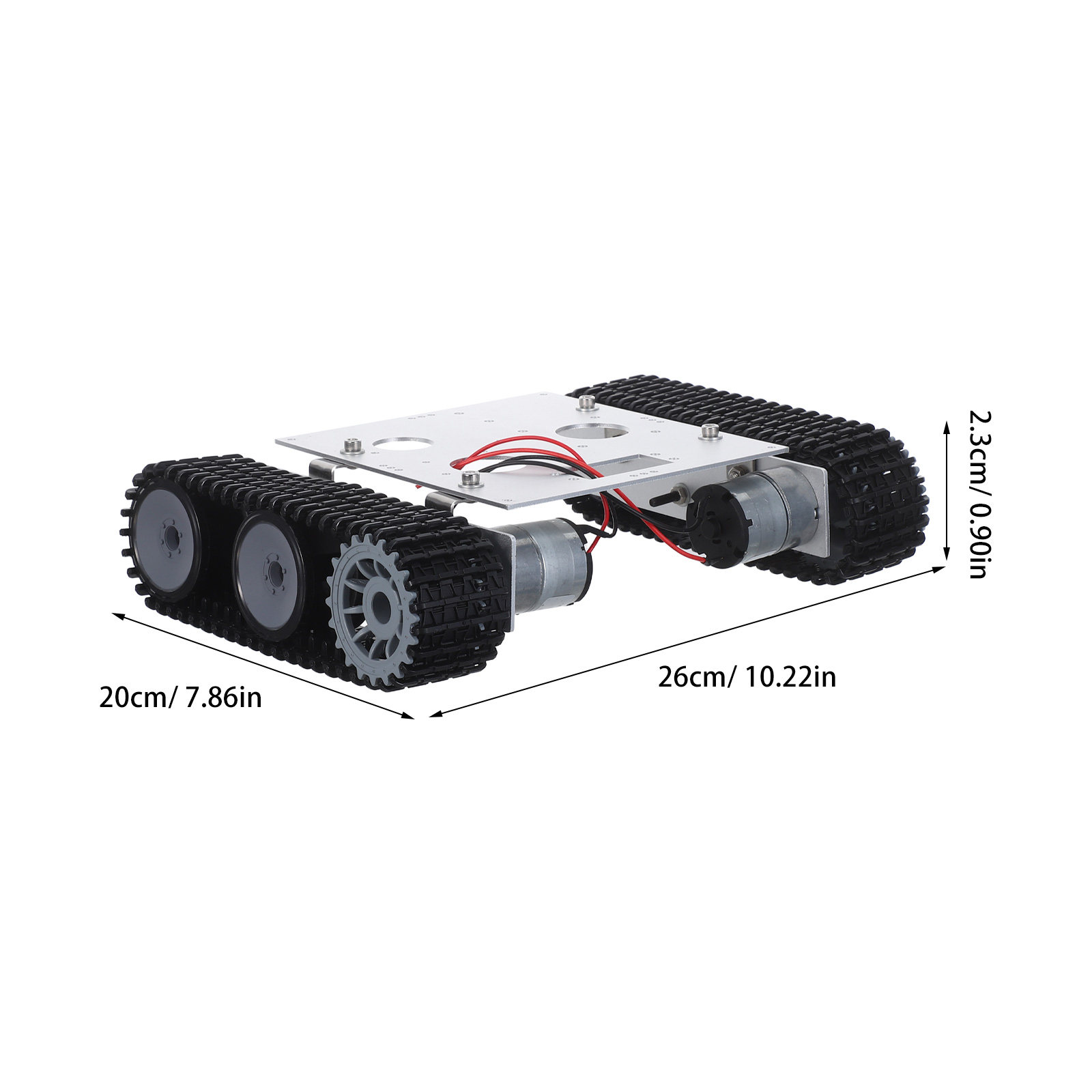 Kit Rangka Tank Robot Logam -  - Tracked Robot Chassis ulasan dan harga