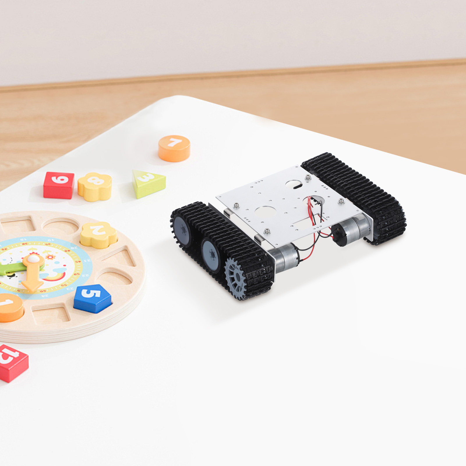 Kit Rangka Tank Robot Logam -  - Tracked Robot Chassis ulasan dan harga