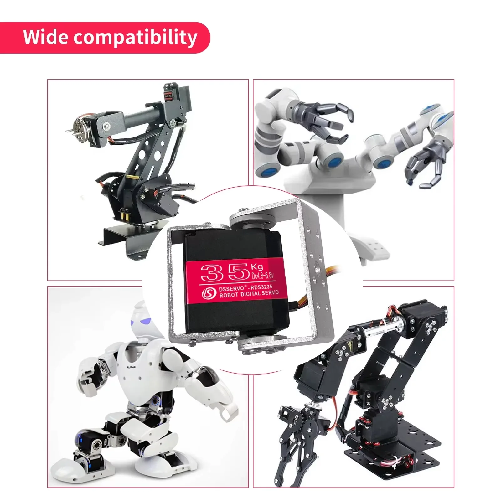 1/2/4 Set Dsservo RDS3235MG 35 - Robot Car Kit ulasan dan harga
