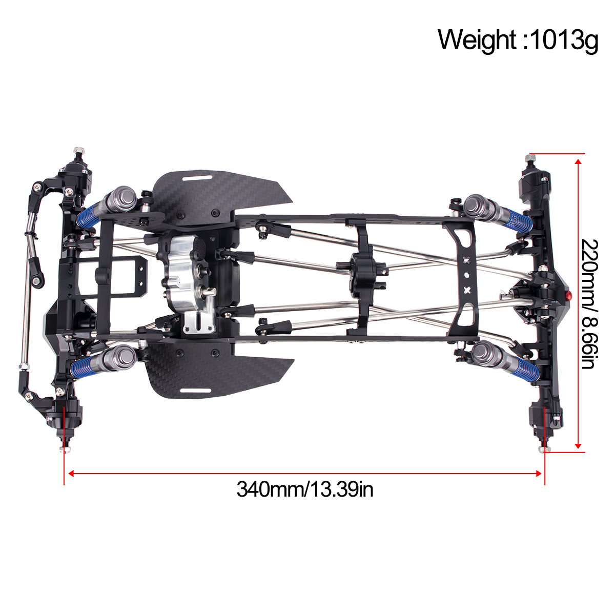 Kit Sasis Serat Karbon LCG unt - Robot Car Kit ulasan dan harga