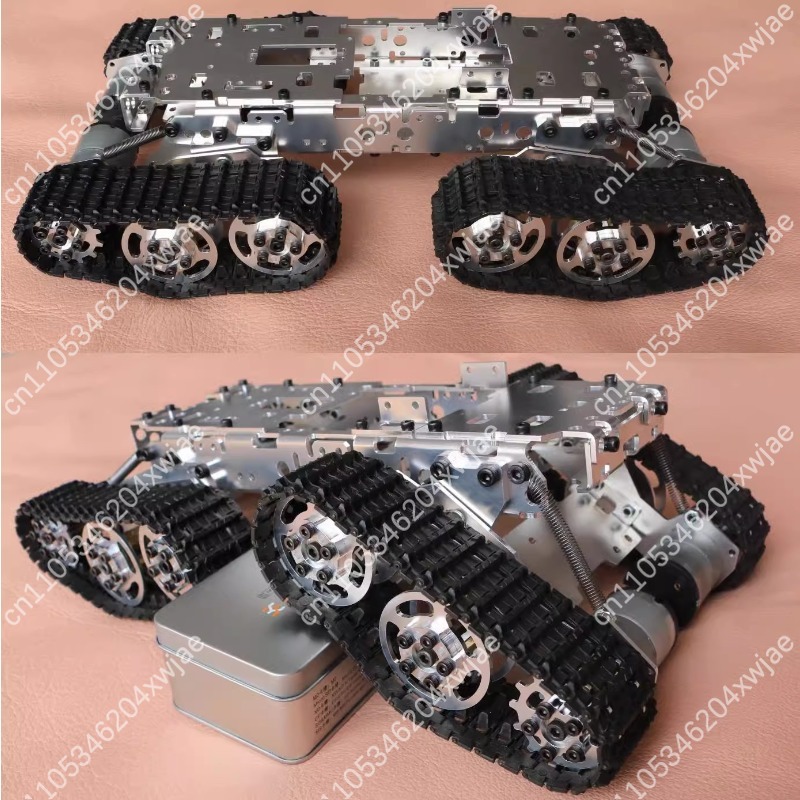 Kit Sasis Robot Crawler Plasti - Tracked Robot Chassis ulasan dan harga