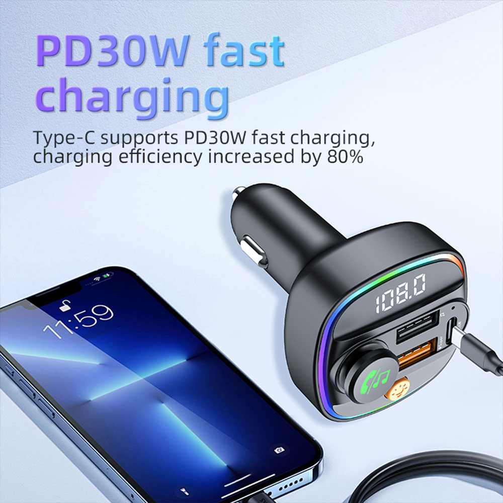 Transmitter FM Bluetooth 5.4 H - Robot Bluetooth Car ulasan dan harga