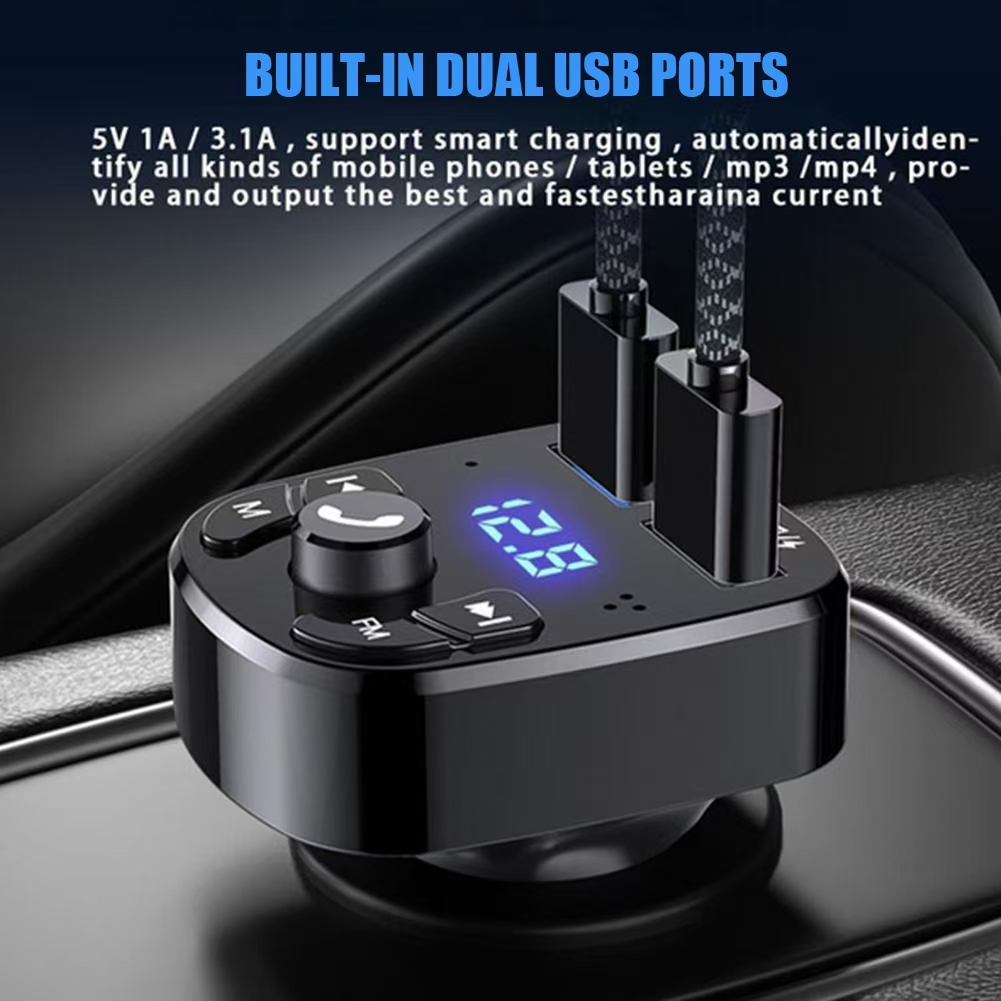 Pemancar FM 5.0 Kompatibel den - Robot Bluetooth Car ulasan dan harga